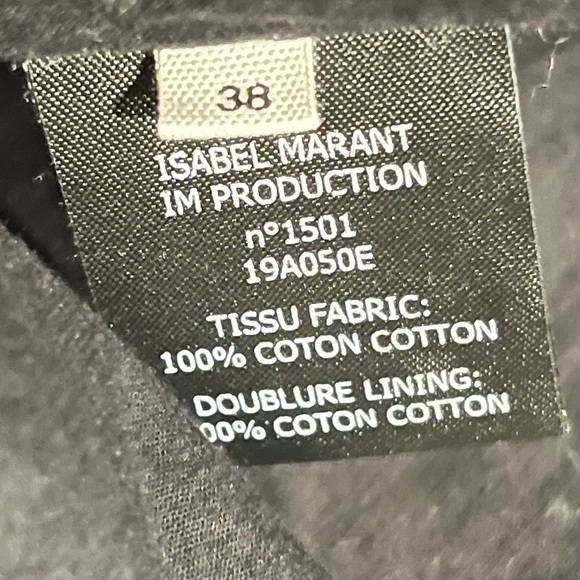 NWT ISABEL MARANT ÉTOILE Laraya Ruffle Cotton Mini Skirt Black 6 - Picture 5 of 7